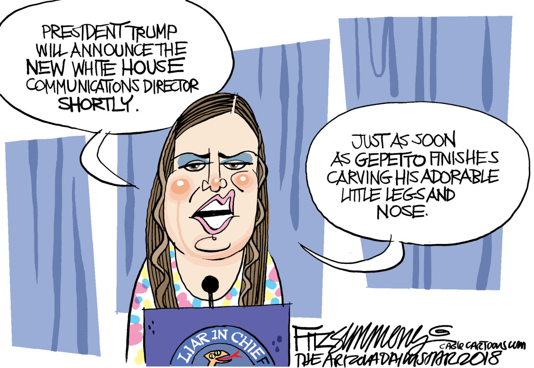 Daily Fitz Cartoon: Communications Director